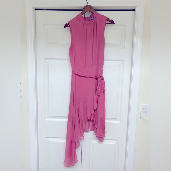 CeCe high neckline high low dress in Dusty Rose color. Size 12 - Picture 1 of 3